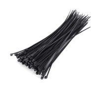 Стяжки нейлоновые 4.8x200мм хомуты 100шт.черные