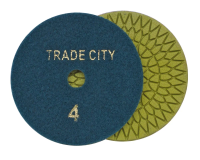 Алмазные гибкие шлифовальные круги Цветочек Pads 4-STEP D100 №4